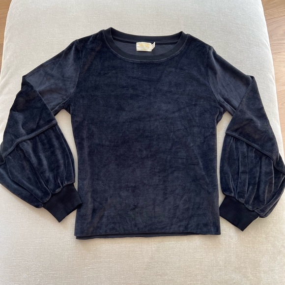 Nations - KIERA VELVET LANTERN SLEEVE / Black - Picture 4 of 14